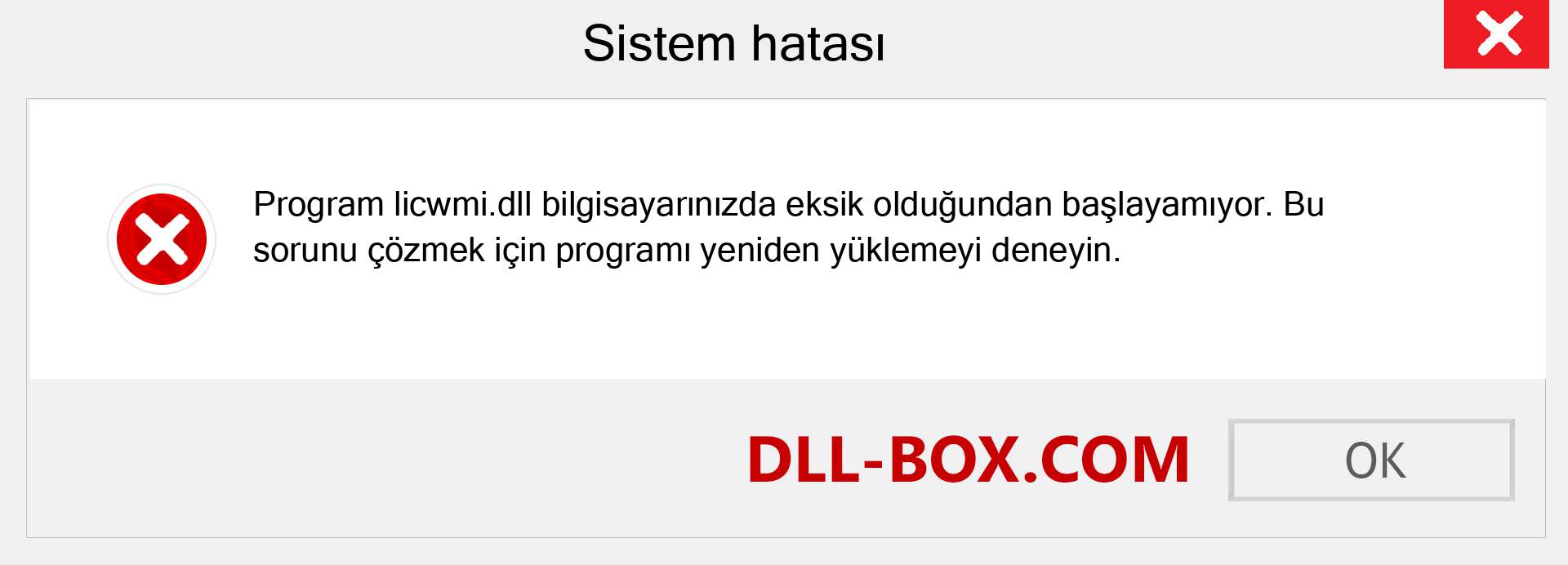 licwmi.dll dosyası eksik mi? Windows 7, 8, 10 için İndirin - Windows'ta licwmi dll Eksik Hatasını Düzeltin, fotoğraflar, resimler